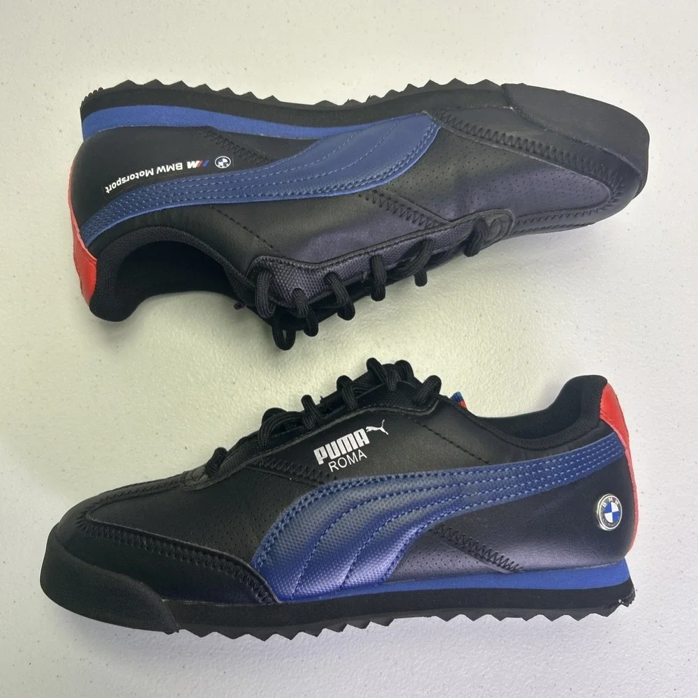 PUMA x BMW M Motorsport Roma Via Black Estate Blue 4.5C Youth Kids